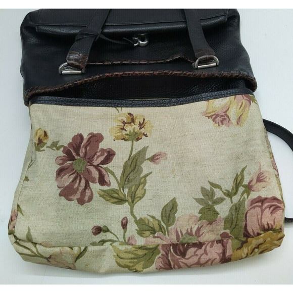 Brighton Black Pebbled Leather Pockets Double Handles Tote Shoulder Bag - Picture 13 of 14